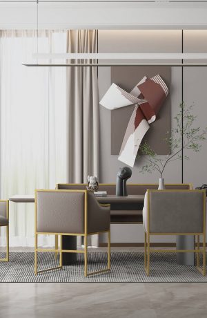 Wesley Allen's Mila Modern Dining Chairs in Dining Room