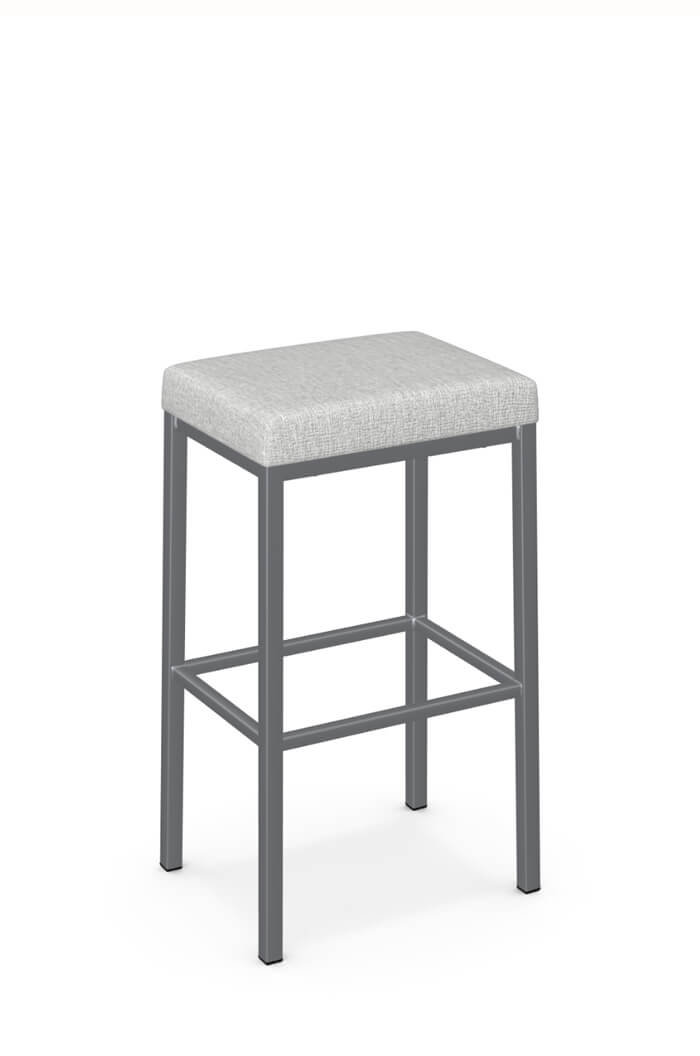 Narrow Backless Modern Bar Stool, How To Cover Square Bar Stools With Fabric