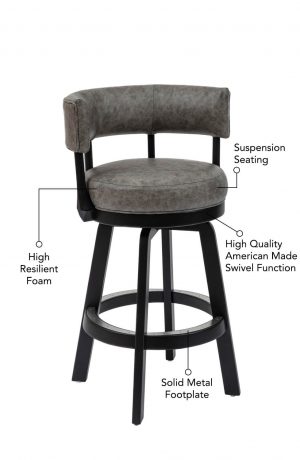 Darafeev's Ace Swivel Modern Wooden Stool Features