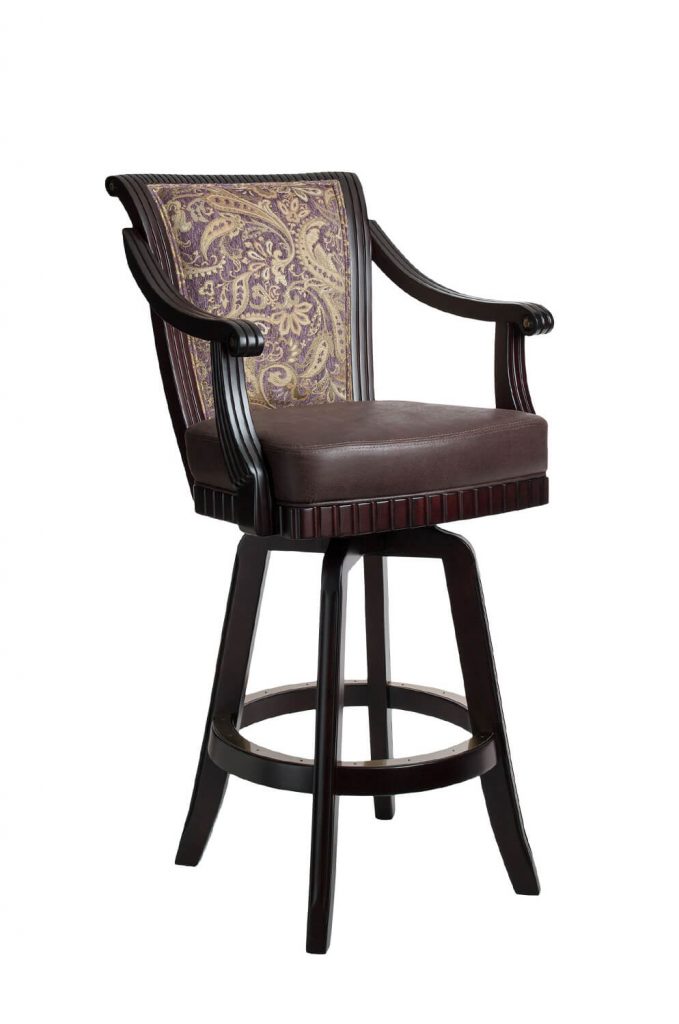 Comfortable Bar Stool, Counter Height Chairs With Arms Swivel
