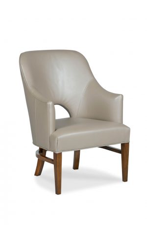 Fairfield's Vanessa Upholstered Wood Dining Chair with Tall Back and Arms