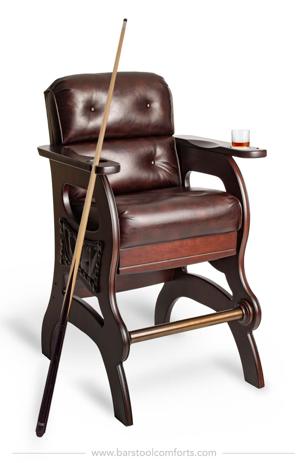 Mann Sports Theater Billiards Chair with Arms