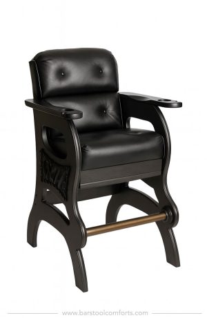 Darafeev's Mann Sports Theater Chair in Black Leather