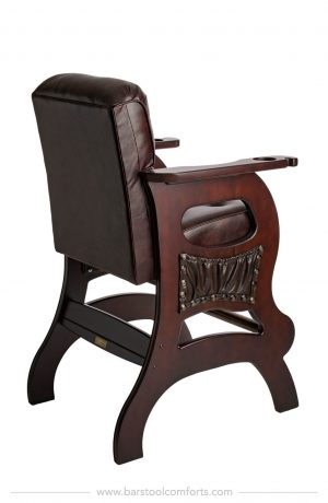 Darafeev's Mann Sports Theater Luxury Bar Stool with Arms - View of Back