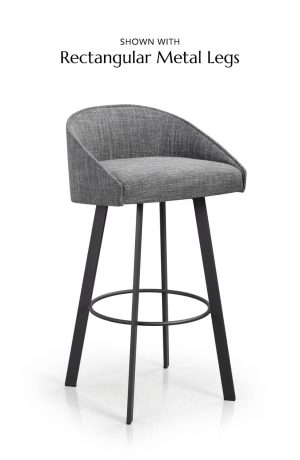 Shown with Rectangular Metal Legs