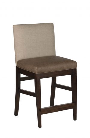 Darafeev's Roncy Wood Upholstered Modern Bar Stool - Multi Fabrics
