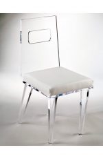 Muniz' Ashley Acrylic Modern Dining Chair with Seat Cushion