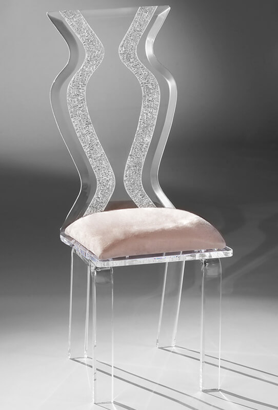 Monaco Acrylic Modern Dining Chair