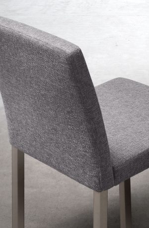 Trica's Basso Upholstered Modern Bar Stool with Deep Seat - Close-Up