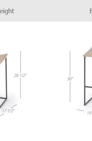 Trica's Bocca Stool Dimensions for Counter Height and Bar Height