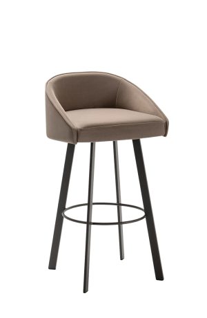 Trica's Liv Modern Low Back Swivel Bar Stool
