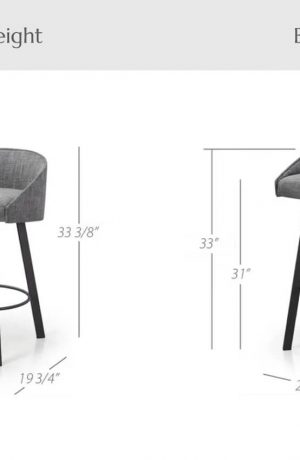 Trica's Liv Stool Dimensions for Counter Height and Bar Height