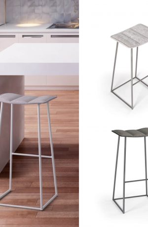 Trica's Palmo Modern Backless Bar Stool in Custom Choices