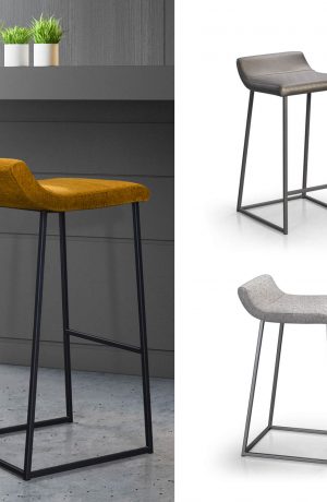 Trica's Zoey Modern Low Back Bar Stool in Custom Color Choices