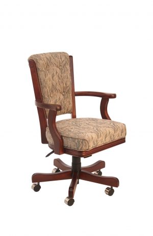 Darafeev's 960 High Back Game Chair with Arms and Wood Frame with Casters