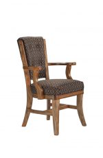 Darafeev's 960 High Back Wood Dining Chair with Arms