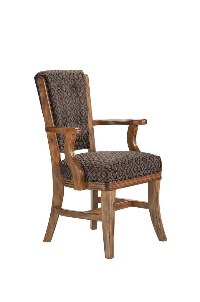 Darafeev's 960 High Back Wood Dining Chair with Arms