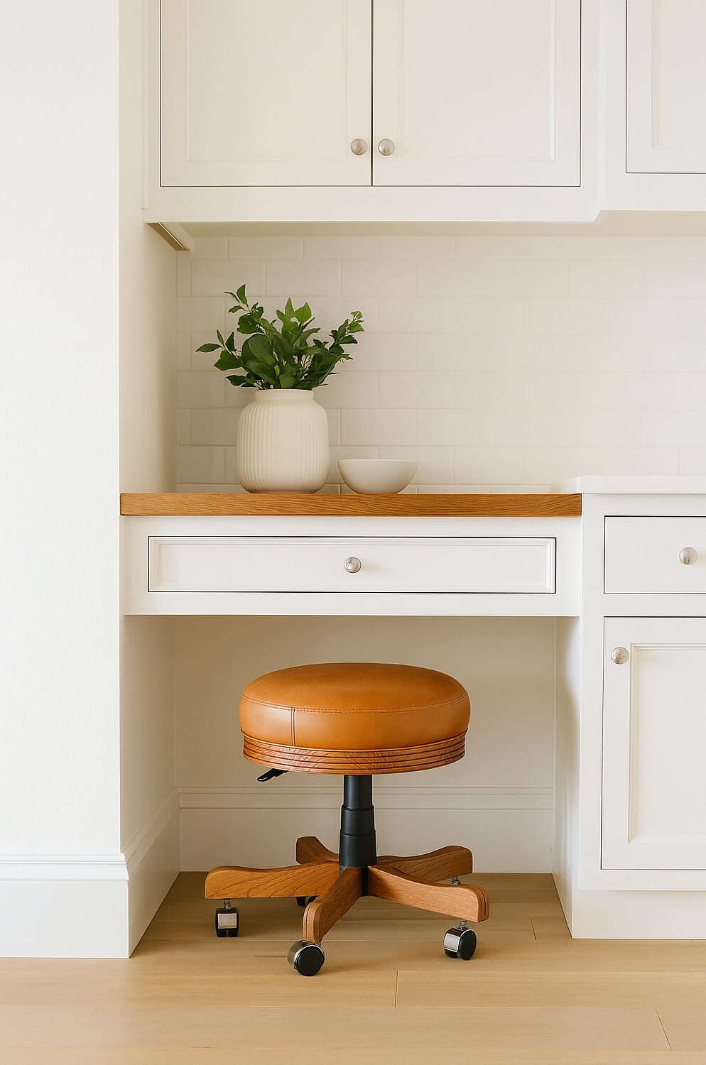 Darafeev's 438 Vanity Chair in Modern Bright Kitchen Desk