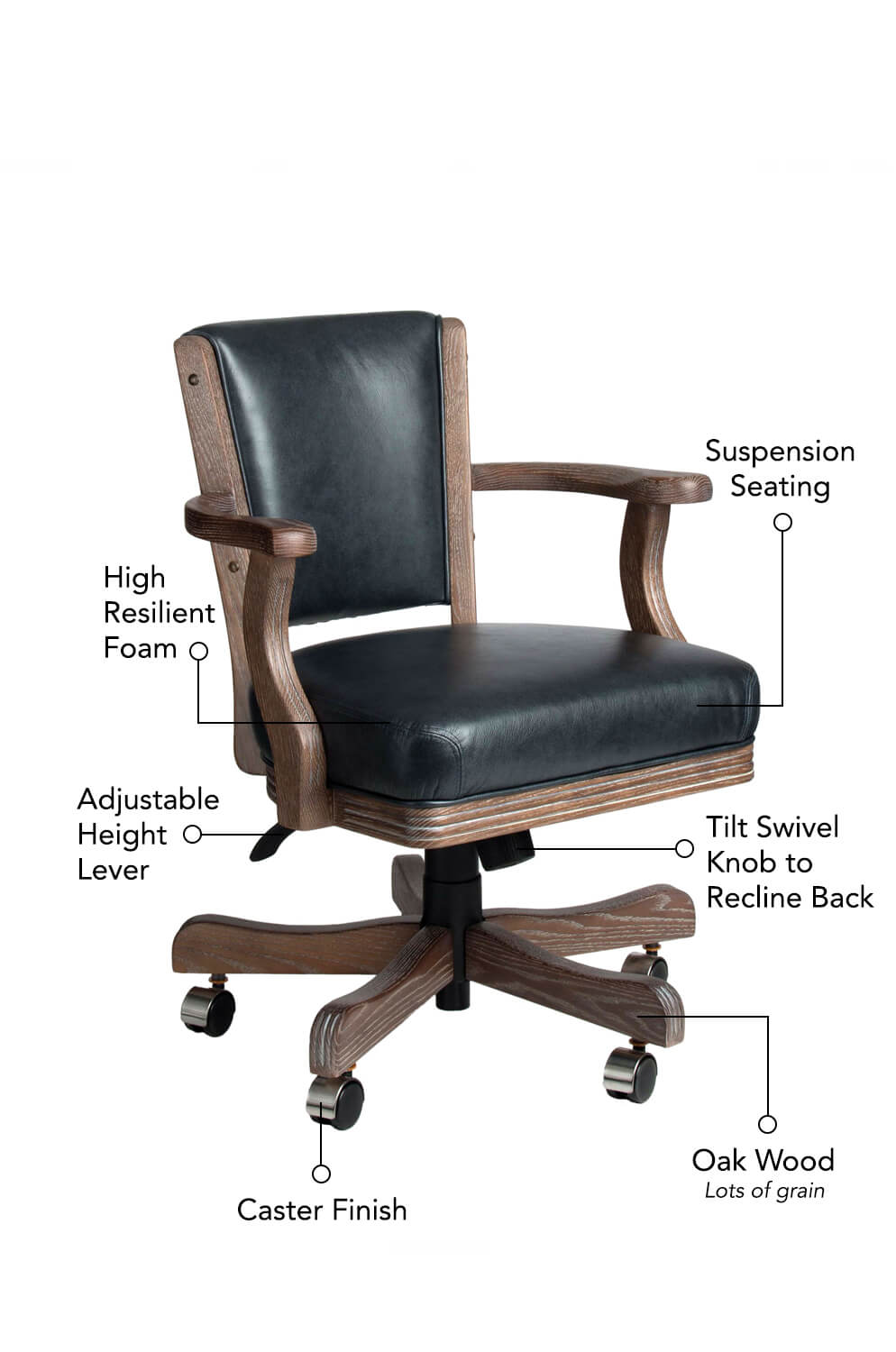 Buy Darafeev's 660 Adjustable Swivel Arm Game Chair w/ Casters
