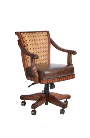 Darafeev's Bellagio Swivel Flexback Game Chair with Arms