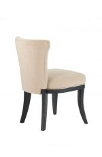 Darafeev's Dara Flexback Armless Dining Chair with Upholstered Seat and Back in Maple Wood - View of Back