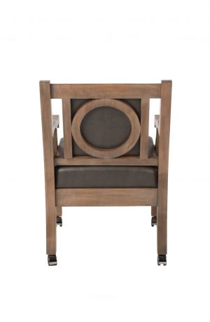 Darafeev's Duke Club Chair with Arms and Casters - View of Side