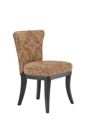 Rust Persian Pattern Upholstered Dining Chair by Darafeev - Dara Chair