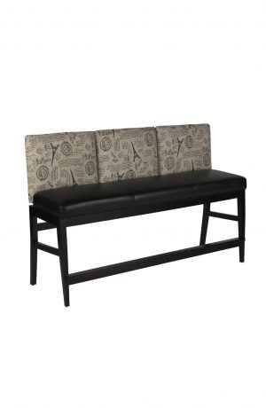 Darafeev's Roncy Flexback 3-Seater Bar Stool Bench