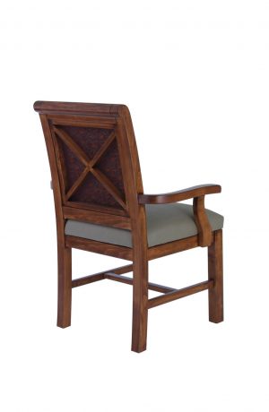 Darafeev's Sherman Maple Dining Chair with Arms - View of Back