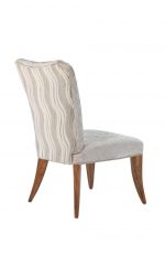 Darafeev's Treviso Formal Flexback Wood Dining Chair with Fabric Seat and Back Cushion - View of Back