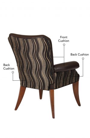 Customize the Treviso dining chair by selecting your back cushion and seat cushion.