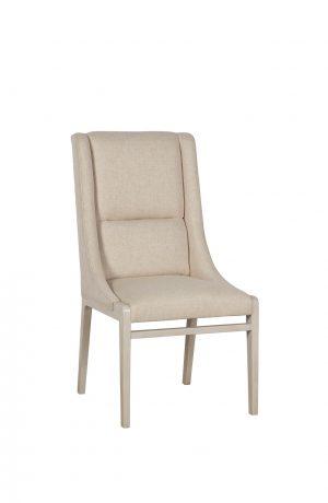 Fairfield's Briarcroft Upholstered Dining Chair with Tall Back, Wood Frame - in Beige Finish