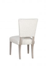 Fairfield Chair's Hemsdale Side Chair Upholstered with Geometric Pattern - Back View