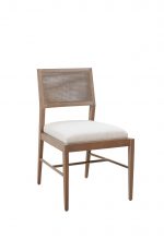 Fairfield's Larson Armless Side Chair in Wood Frame and Cane Back