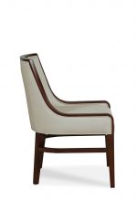 Fairfield's Anthony Wood Upholstered Dining Chair with Partial Arms - Side View