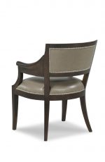 Fairfield's Gilroy Wood Upholstered Dining Chair with Arms and Nailhead Trim - View of Back