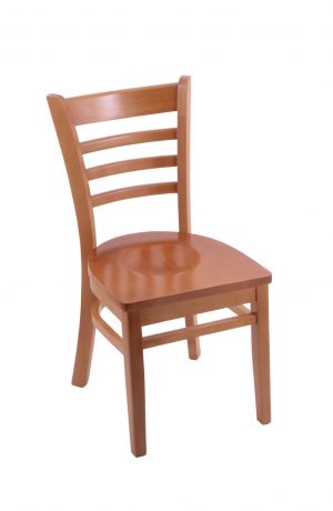 Holland's 3140 Medium Wood Dining Chair with Ladder Back Design