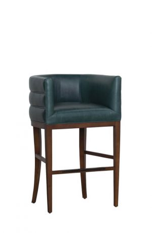 Fairfield's Allie Modern Wood Bar Stool with Low Curved Back