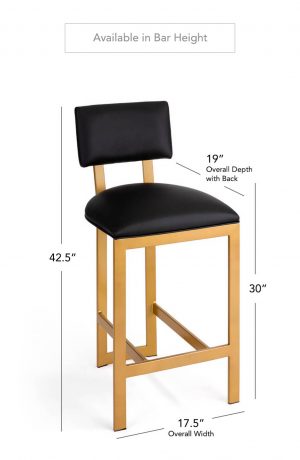 Wesley Allen's Nara Stool in Bar Height