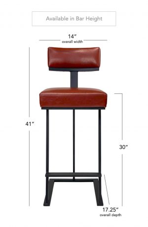 Wesley Allen's Tov Modern Stool in Bar Height