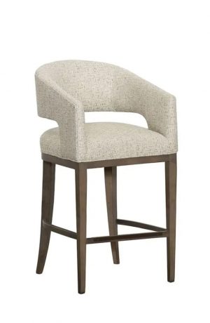 Fairfield's Cleo Modern Wood Bar Stool with Curved Back