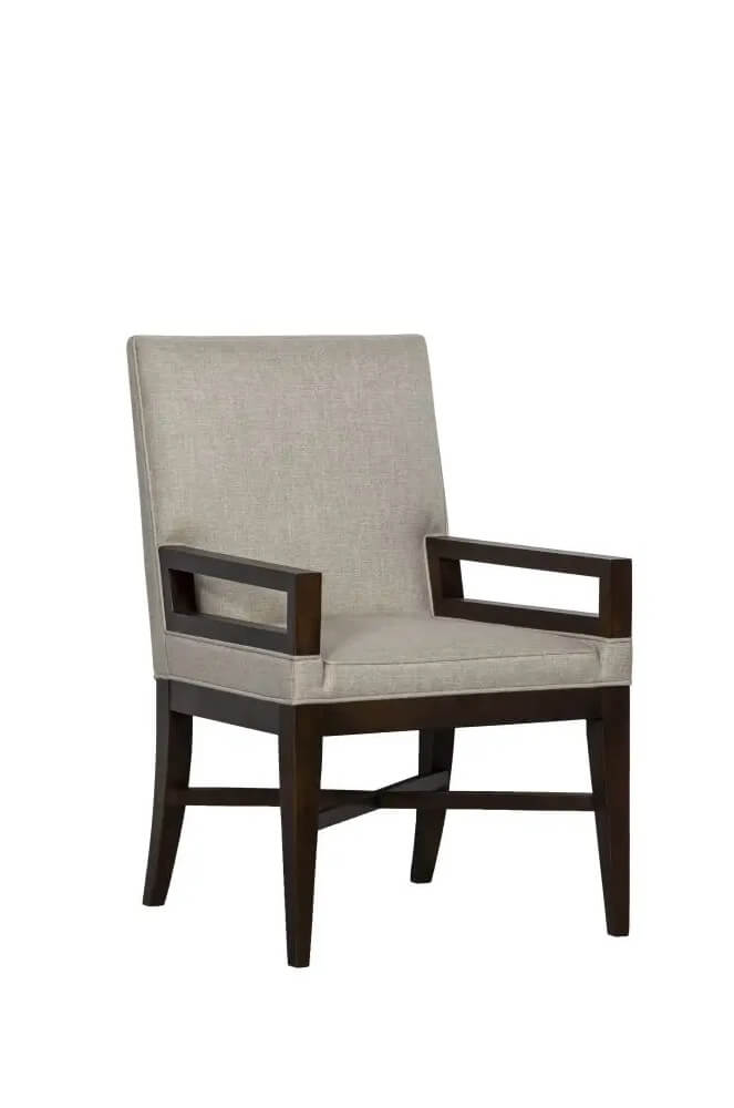 Macey Upholstered Dining Arm Chair