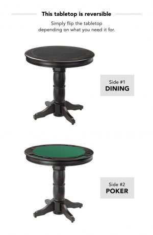 Darafeev's Balboa Reversible Tabletop Table Poker and Dining