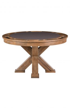 Darafeev's Duke Modern Wood Round Convertible Poker Table