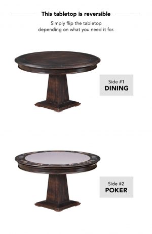 Darafeev's Dynasty Reversible Tabletop Table Poker and Dining