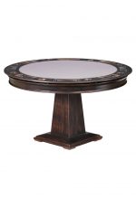 Darafeev's Dynasty Transitional Wood 2-in-1 Poker Table in Dark Brown