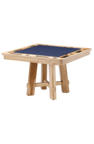Maple Wood Finish: Natural • Felt Top: Academy Blue