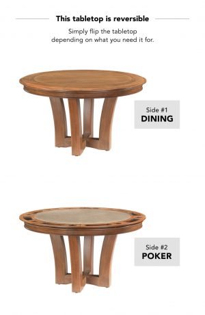 Darafeev's Encore Reversible Tabletop Table Poker and Dining