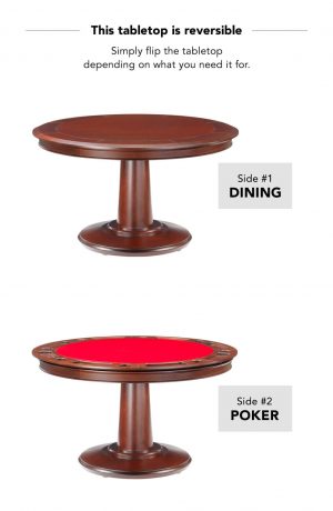 Darafeev's Liberty Reversible Tabletop Table Poker and Dining