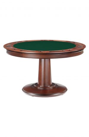 Darafeev's Liberty Wood Poker Table with Bottle Green Felt
